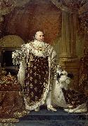 antoine jean gros Portrait of Louis XVIII in his coronation robes oil painting